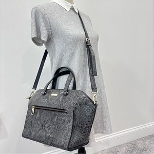 EUC Kate Spade Parliament Square Exotic Savannah Satchel Bag In Snakeskin